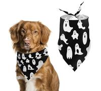Bandana gothique d'Halloween pour chien lavable et réglable, écharpe respirante pour animaux de compagnie de petite, moyenne et grande taille, accessoire tendance mignon pour animal de compagnie