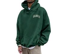 Bandana Hoodie Hommes Occasionnels Sweat à Capuche Personnalisé Imprimé Hommes Manteau Hommes Bandana Sweat à Capuche, Vert, 1, XL