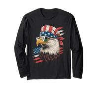 Bandana Humoristique Aigle Patriotique fierté Mexicaine USA Femmes Hommes Manche Longue