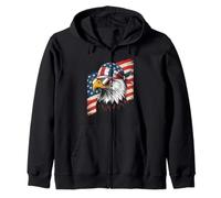 Bandana Humoristique Aigle Patriotique fierté Mexicaine USA Femmes Hommes Sweat à Capuche
