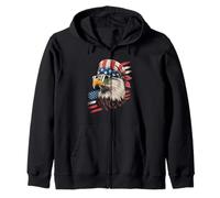 Bandana Humoristique Aigle Patriotique fierté Mexicaine USA Femmes Hommes Sweat à Capuche