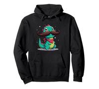 Bandana Humoristique avec Moustache Mignon Dinosaure Sweat à Capuche