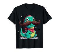 Bandana humoristique avec moustache mignon dinosaure T-Shirt