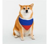 Bandana imprimé drapeau russe pour chiens et chats, tissu élastique doux respirant pour un usage quotidien
