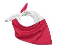 Bandana imprimé Drapeaux Pologne 55 x 55 cm Foulard avec Motif Multi-usage Turban Carré pour Filles Accessoires Photo