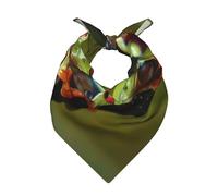 Bandana imprimé grenouilles aux yeux rouges 55,9 x 55,9 cm, doux et léger, accessoire de mode, couvre-chef, mouchoir pour cheveux, cou, poignet, sac décoratif, cadeau