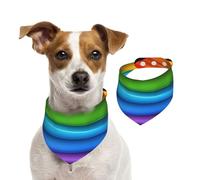 Bandana incurvé coloré pour chiens de petite, moyenne et grande taille, écharpe triangulaire pour fille ou garçon