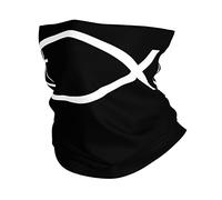 Bandana Jésus Poisson Unisexe Écharpe Demi-Visage Multifonctionnel Bande De Cheveux pour Cyclisme Adulte Moto
