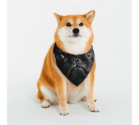 Bandana mignon noir pour chien carlin petite écharpe réglable triangle bavoirs double foulard réversible lavable mouchoir quotidien pour chien de taille moyenne et grande taille cadeau