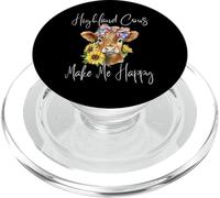 Bandana Mignon Vache Highland Ferme Cowgirl bébé US Tournesol PopSockets PopGrip pour MagSafe