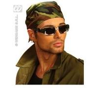 W WIDMANN MILANO Party Fashion - Bandana, 55 x 55 cm, foulard, bandana, fête à thème, carnaval, accessoires pour déguisements, accessoires