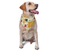 Bandana moderne imprimé du milieu du siècle pour chien - Écharpe triangulaire pour animal domestique de petite, moyenne et grande taille