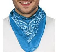 bandana motifs paisley polyester bleu ciel adulte - générique 16777 Bleu G