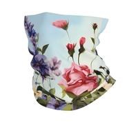 Bandana multifonction en forme de hiboux et d'oiseaux pour homme et femme, Fleurs sauvages de jardin, Taille unique