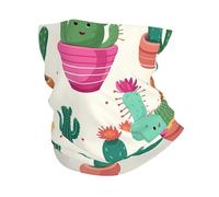 Bandana multifonction pour tournoi de poker - Cache-cou - Respirant - Extensible - Pour homme et femme, Illustration mignonne en forme de cactus., Taille unique
