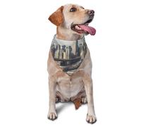 Bandana New York City pour chien et chat de petite et moyenne taille, accessoire photo, bandanas triangulaires réglables et lavables