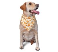 Bandana orange avec imprimé Capybara pour chiens de petite, moyenne et grande taille, réglable, pour chat, chien, foulard triangulaire, accessoires