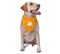 Bandana orange frais pour chien et chat de petite et moyenne taille, accessoire photo, bandana triangulaire réglable pour chiot, foulard lavable