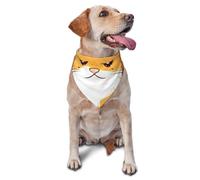 Bandana orange pour chats et chiens de petite et moyenne taille, accessoire photo, bandanas triangulaires réglables et lavables