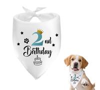 Bandana pour 2e anniversaire de chien - Cadeau d'anniversaire pour les propriétaires de chiens