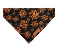 Bandana pour animaux de compagnie sur le thème de l'Halloween, citrouilles, araignées, toile d'araignée, collier respirant, écharpe triangulaire pour chiens, fournitures de fête pour animaux de