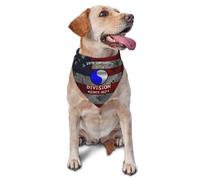 Bandana pour Chien 29Th Infantry Division Veteran Military Birthday Party Écharpe Triangulaire Animaux De Compagnie Bavoirs pour Chien pour Petit Moyen Grand Accessoires 30X70Cm