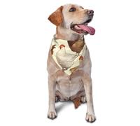 Bandana pour chien A Brood of Chickens - Accessoire pour chiens de petite et moyenne taille - Accessoire photo - Bandana triangulaire réglable - Lavable - Pour chien