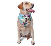 Bandana pour Chien A Funny Little Dalmatian Puppy Print Bandana Pets Chat Écharpe Triangulaire Animaux De Compagnie Triangle Dog Scarf pour Accessoires Chiens Chats Chiot 30X70Cm