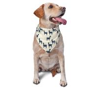 Bandana pour Chien à imprimé Silhouette de chèvre Rustique, Ajustable, Mignon, Chat, Chien, Foulard, Bavoir Triangulaire, écharpe, Mouchoir, Accessoires