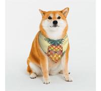 Bandana pour chien amusant en forme d'ananas réglable pour animaux de compagnie pour animaux de compagnie de Noël, bavoirs triangulaires, doux et respirant pour chats de petite, moyenne et grande