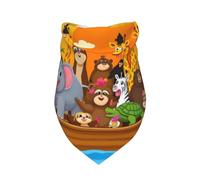 Bandana pour Chien Animals on Noah's Ark1 Printed Chat Bavoirs Triangulaires Animaux De Compagnie Triangle Dog Scarf pour Séances Photo Party Dress Up 30X70Cm