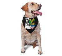 Bandana pour Chien Antiguan Jamaican Mix Flag Birthday Party Écharpe Triangulaire Animaux De Compagnie Bandana Pets pour Party Dress Up Chiens Chats Chiot 30X70Cm