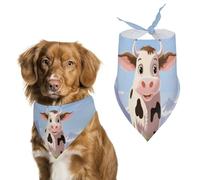 Bandana pour chien au lait de vache lavable et réglable, écharpe respirante pour animaux de compagnie de petite, moyenne et grande taille, accessoire tendance mignon pour animal de compagnie