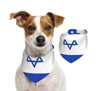 Bandana pour chien avec drapeau d'Israël, doux, confortable, réglable pour garçons et filles, trois tailles pour chats et chiens