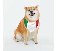Bandana pour chien avec drapeau italien - Lavable - Pour petits et grands animaux de compagnie - Pour fille ou garçon - Accessoires pour animaux de compagnie
