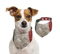 Bandana pour chien avec drapeau italien - Réglable - Pour garçons et filles - Convient pour chats et chiens
