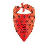 Bandana pour chien avec inscription « Do Not Pet No Hand Sniffs » - Cadeau pour chien anxieux (pas de reniflement de main)