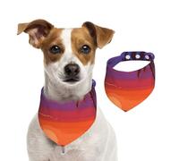 Bandana pour chien avec lumière du soleil couchant, doux, confortable, réglable pour garçons et filles, trois tailles pour chats et chiens