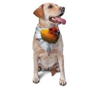 Bandana pour chien avec motif coccinelle sur marguerite - Accessoire pour chien de petite et moyenne taille - Accessoire photo - Bandana triangulaire réglable - Lavable - Pour chien
