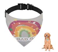Bandana pour chien avec slogan No Bad Days avec sangle réglable et anneau en D - Bandana triangulaire pour chiens et chats - Lavable en machine