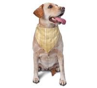 Bandana pour Chien Bamboo Wall Print Triangle Dog Scarf Chat Bavoirs pour Chien Animaux De Compagnie Bavoirs Triangulaires pour Petit Moyen Grand Party Dress Up 30X70Cm