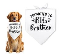Bandana pour chien, bandana pour chien Big Brother, écharpe triangulaire blanche pour annonce de grossesse, bandanas pour chiens de petite et moyenne taille, fournitures de fête, révélation du sexe