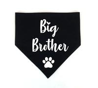 Bandana pour chien Big Brother Big Sister avec photos d'annonce de grossesse pour nouveau chiot Gotcha Day (style 4)