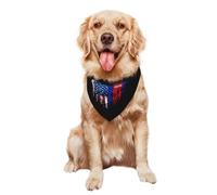 Bandana pour Chien Cambodia America Hearts Cambodian Flag Chat Écharpe Triangulaire Animaux De Compagnie Bavoirs Triangulaires pour Accessoires Petit Moyen Grand 30X70Cm