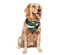 Bandana pour Chien Camouflage Militaire Triangulaire pour Animaux Classiques Écharpe pour Le Cou, pour Petite, Moyenne Et Grande Taille, Photo Prises, Fêtes, 70x30cm