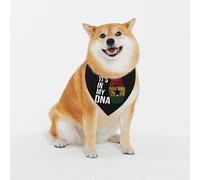 Bandana pour Chien C'est dans Mon Adn, Le Drapeau du Ghana Triangulaire pour Animaux Accessoires Bavoirs pour Chien, pour Petite, Moyenne Et Grande Taille, Chats, Photo Prises, 70x30cm