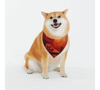 Bandana pour chien Chat On The Table - Écharpe lavable pour chien de petite et grande taille pour fille ou garçon, accessoires pour animaux de compagnie