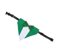 Bandana pour chien Col triangulaire Kerchief Journée irlandaise Animal de compagnie Fournitures de fête triangulaires Nœud papillon Fournitures de fête