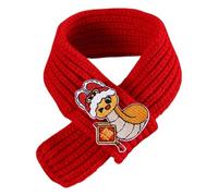 Bandana pour chien - Collier pour chien de Noël | Écharpe de chat du Nouvel An | Année du foulard serpent pour animaux de compagnie | Bandana de chat | Écharpe tricotée rouge chaude pour chien du nouv