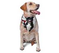 Bandana pour Chien Cool French Bulldog Wine Print Triangle Dog Scarf Chat Écharpe Triangulaire Décorer Bandana Pets pour Petit Moyen Grand Chiens Chats Chiot 30X70Cm